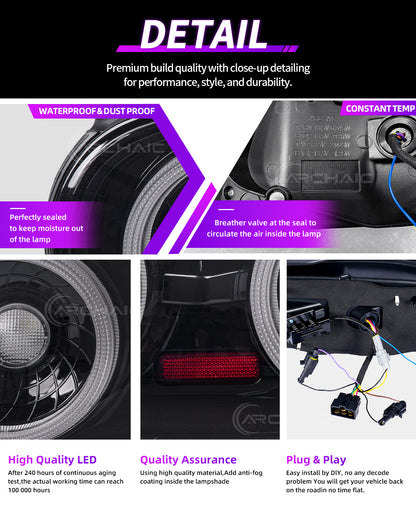 RGB LED Tail Lights for Mazda MX-5 Miata NA (1989–1997) – App Controlled & Plug Play