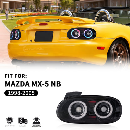 Archaic JDM Style LED Tail Lights for Mazda MX-5 Miata NB 1998–2005 | RGB Pair Upgrade