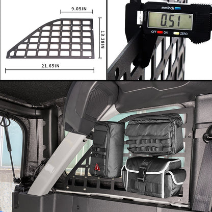 Rear Window Molle Panel For Ford Bronco 2021-2023 4-Door,1 Pair