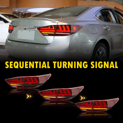 Full LED Tail Lights Assembly For Lexus ES300 2013-2017