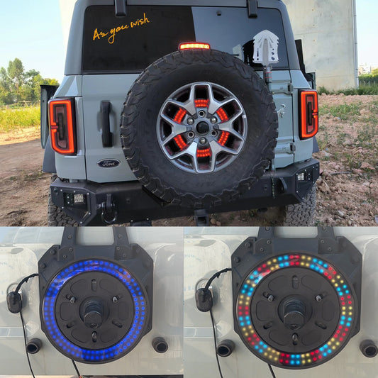 LED spare wheel brake light For Ford Bronco 2020-2023,RGB