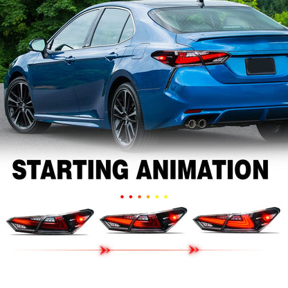 Full LED Tail Lights Assembly For Toyota Camry 2018-2022