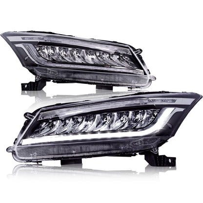 Full LED Headlights Assembly For 8th Gen Honda Accord 2008-2012