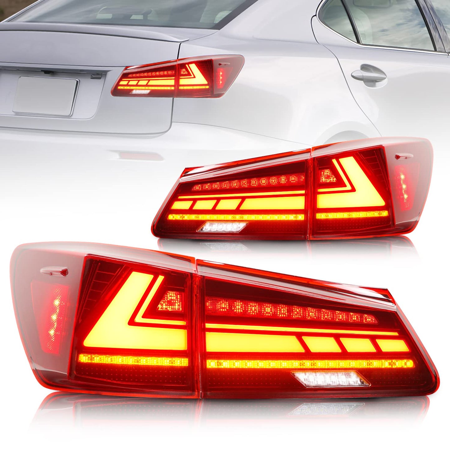 Full LED Tail Lights Assembly For Lexus Sedan IS250 2006-2012